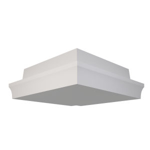 1 Außenecke Stuckleiste Decken Profil für indirekte Beleuchtung Wand OL-46 Weiß